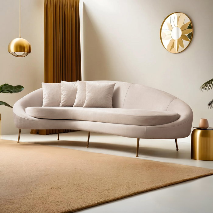 Atelier Del Sofa Sofá de 3 Plazas Eses Left - Beige